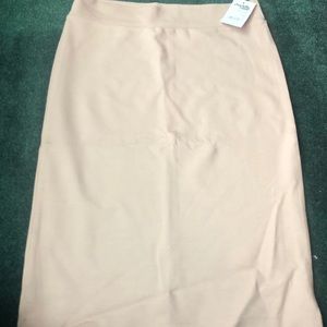 Light pink pencil skirt